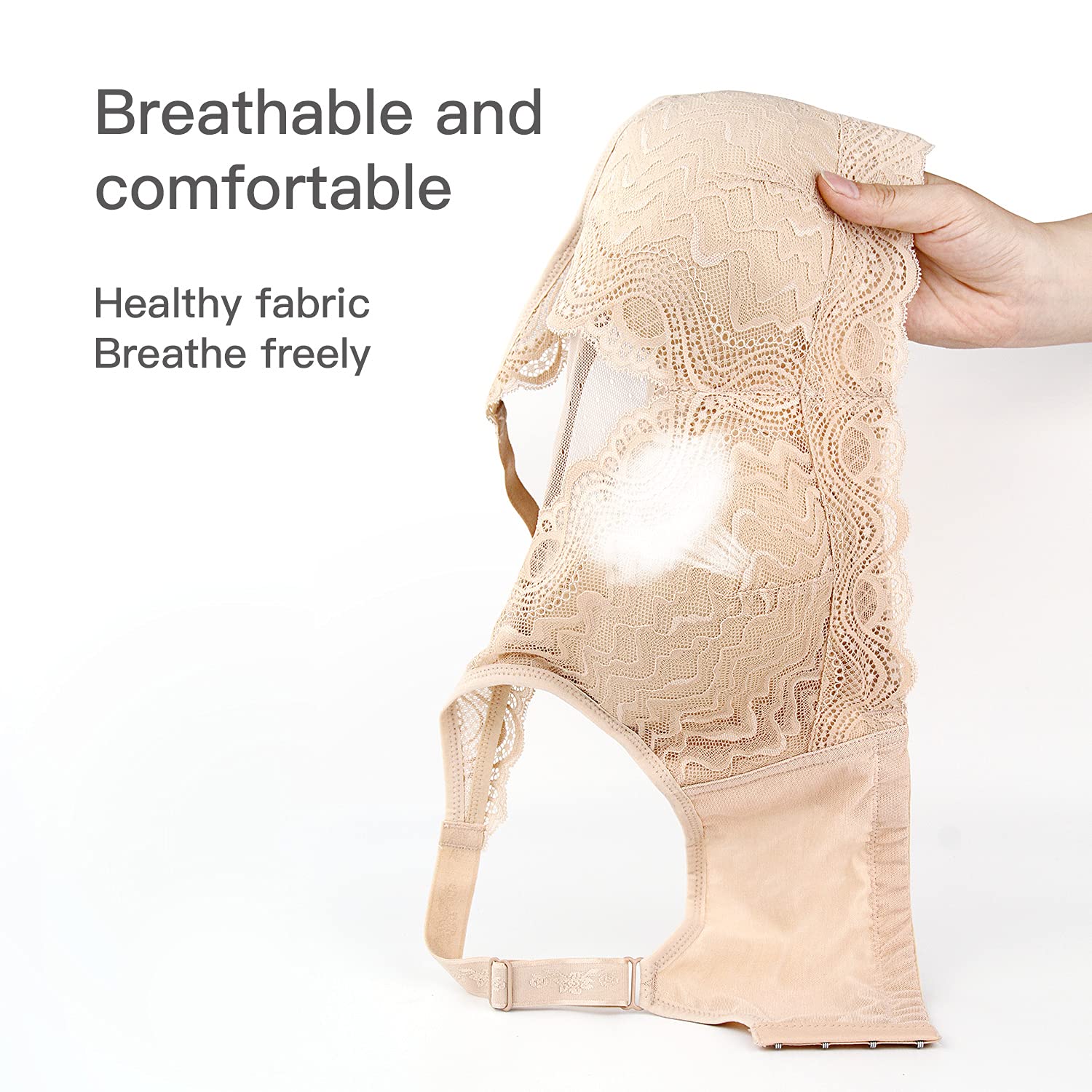 Mastektomie-BH mit Taschen,Post Surgery Prothesen BHS für Silikon Brüste Brustformen Spitze Brustkrebs BH