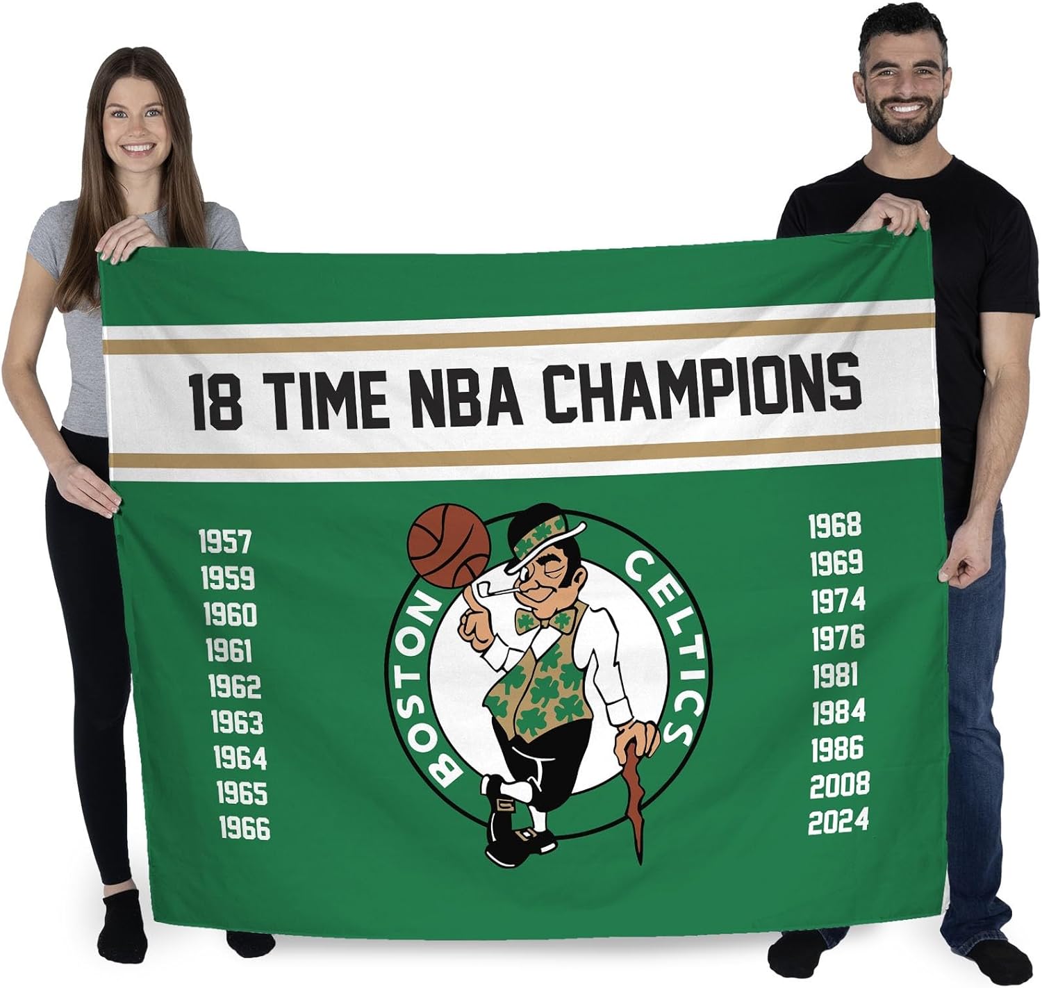 Northwest NBA Boston Celtics NBA Champions 2024 Wall Hanging Tapestry, 34" x 40", Banners - Image 2