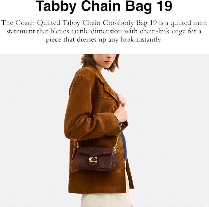 COACH Tabby Chain Crossbody Bag 19