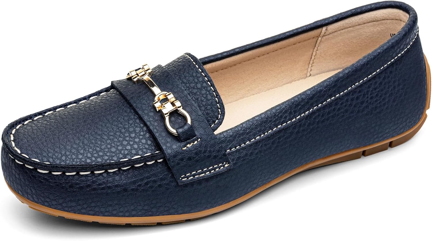 Loafers for Women Comfort Leather Loafers Cute Slip On Business Casual Dress Shoes Lightweight Work Flats Driving Mocs Walking Shoes for Women - Image 3