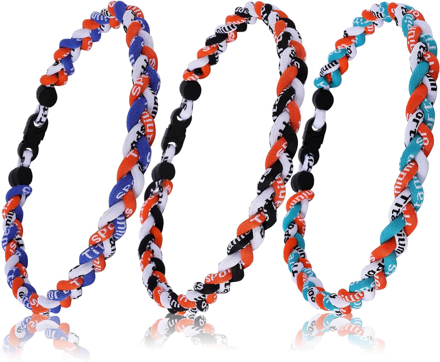 Baseball Necklaces, 3 Pack, Fashion Tornado Design for Sports Fan Baseball Necklace, Great-Hit with Box, Baseball Theme Party Gifts