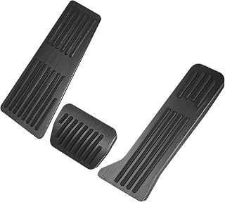 ACROPIX Car Brake Foot Pedals Pad Anti-Slip Brake Gas Foot Pedal Pads Accelerator Pedal Covers Fit for Mazda - Pack of 3 Black