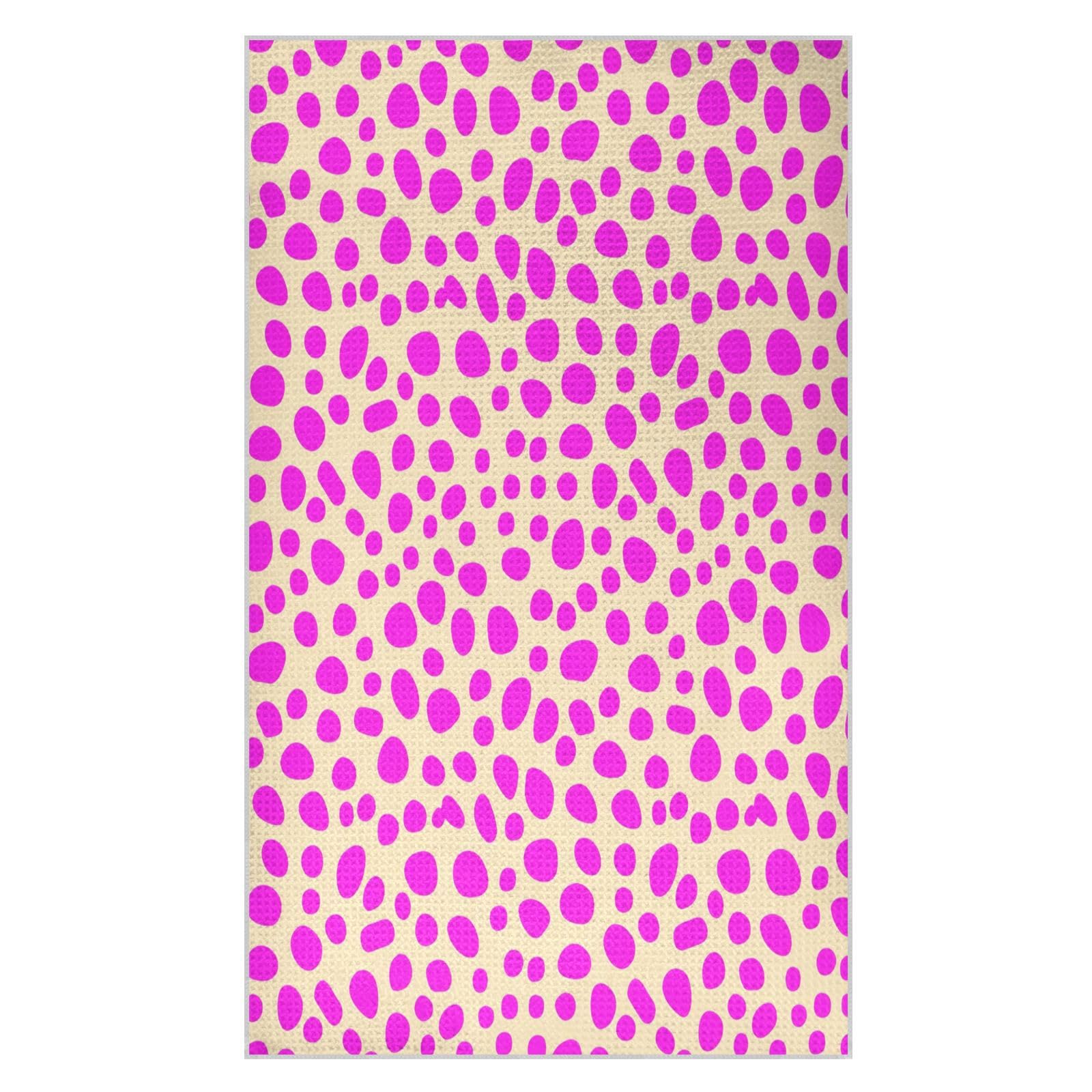BURSTDDY Leopard Print Kitchen Towels,Absorbent Dish Towels 1 Pack
