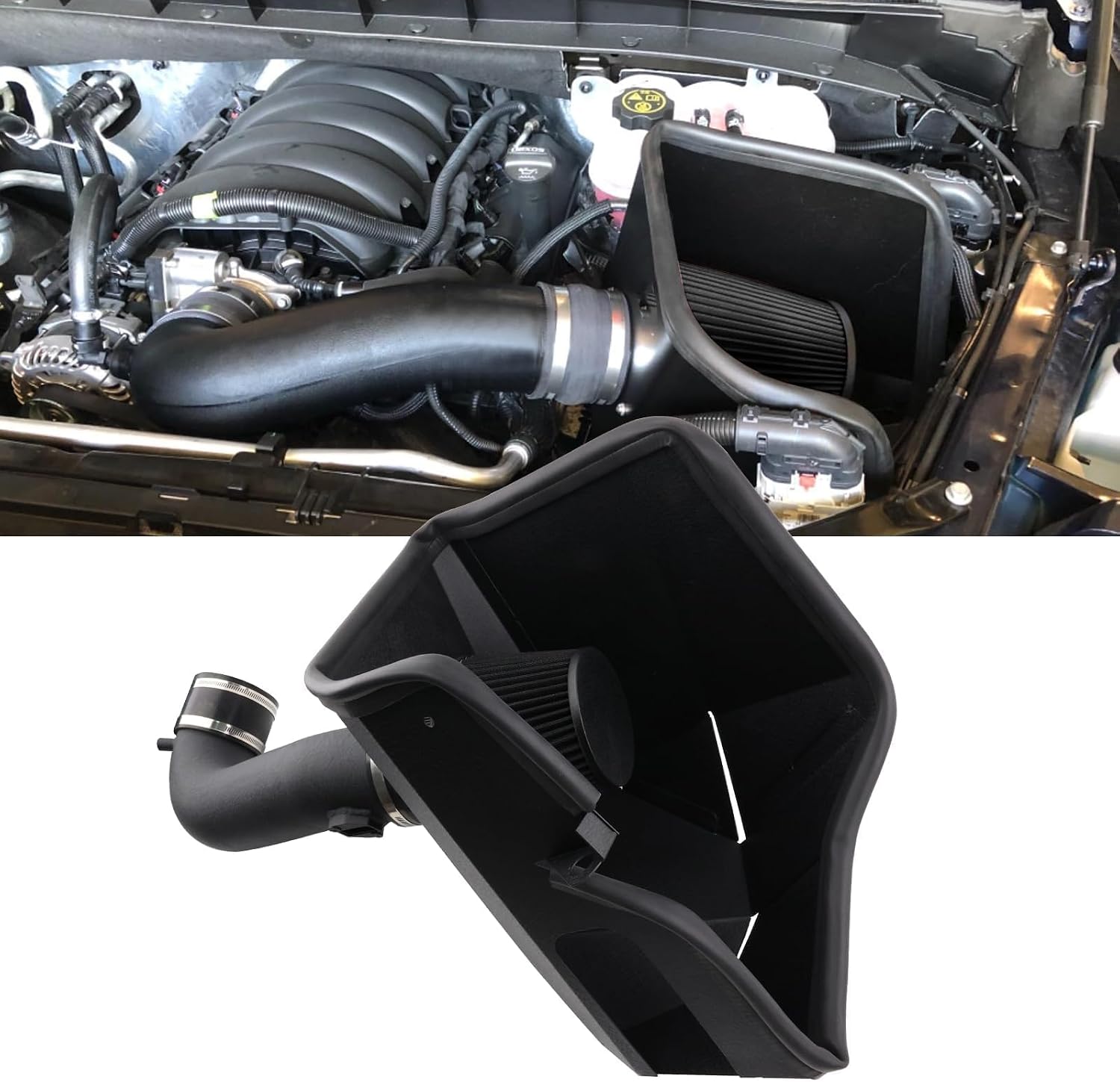 Cold Air Intake Compatible with 2019-2025 Silverado 1500,Suburban, Tahoe,Sierra, Escalade, GMC Yukon/Yukon 5.3L/6.2L V8 Engine