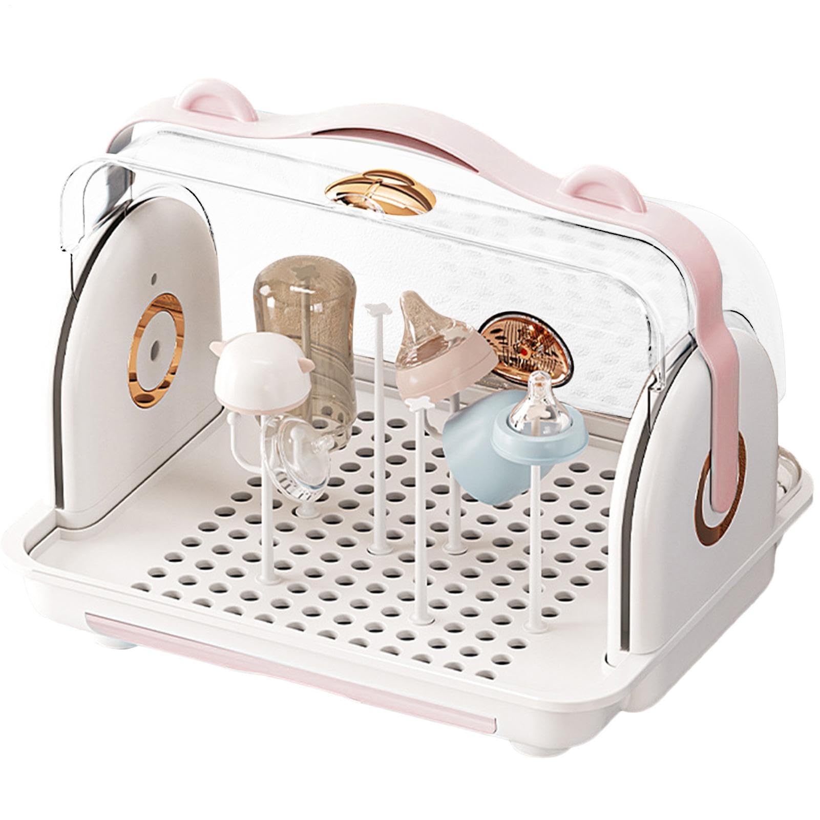 Essiccatore per bottiglie di alimentazione per bambini | Supporto multifunzionale | Portatile di essiccazione portatile, sterilizzazione e soluzione per bottiglie, parti di pompe, fa