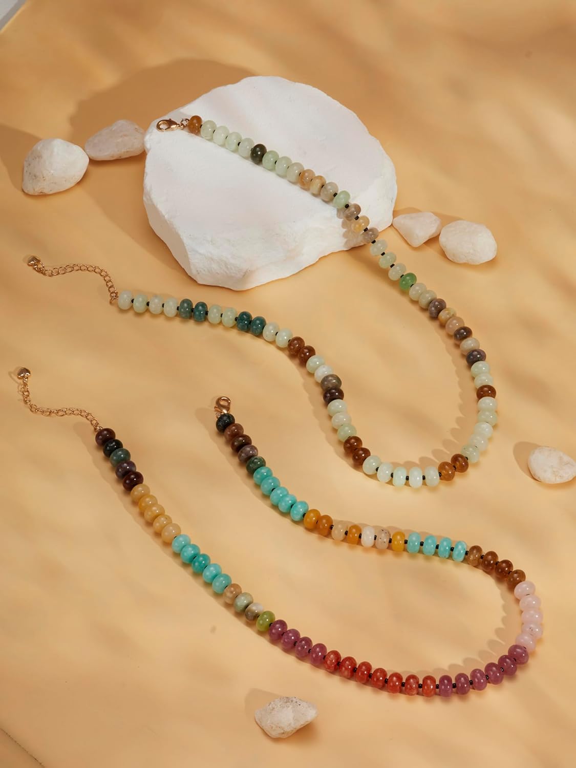 Sacina Trendy Boho Colorful Beaded Crystal Choker, Y2k Summer Beach Necklace, Boho Necklace, Hippie Jewelry, Christmas Jewelry Gift for Women - Image 8