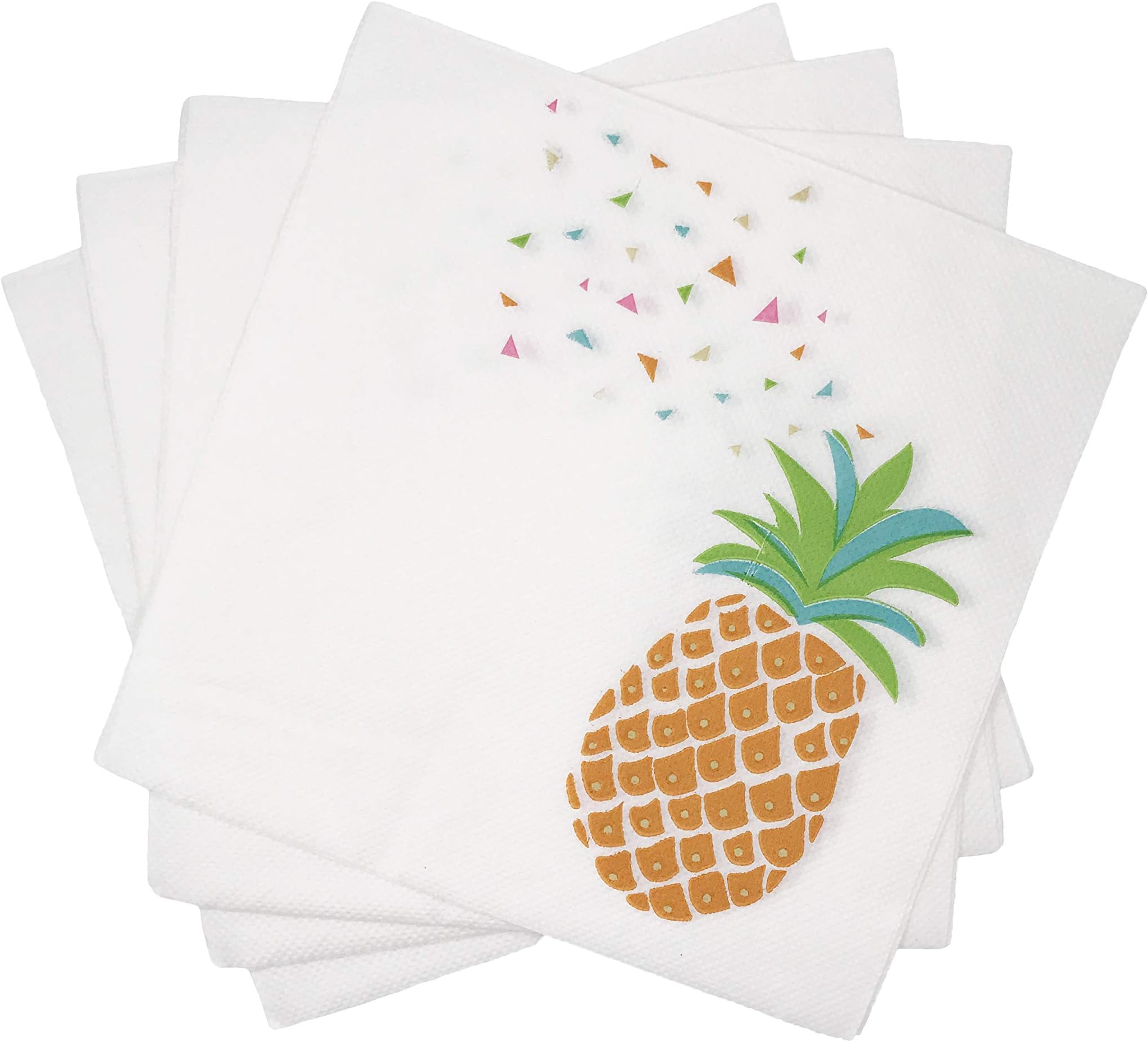 WallyE Pineapple Napkins Luau Party Supplies Hawaiian Paper Napkins,20 Pack