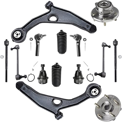Detroit Axle - Kit de suspensiĂłn de 14 piezas para Dodge Journey 2009-2015, 2 brazos de control inferiores, 2 rĂłtulas inferiores, 2 cubos de Detroit Axle - Kit de suspensiĂłn de 14 piezas para Dodge Journey 2009-2015, 2 brazos de control inferiores, 2 rĂłtulas inferiores, 2 cubos de