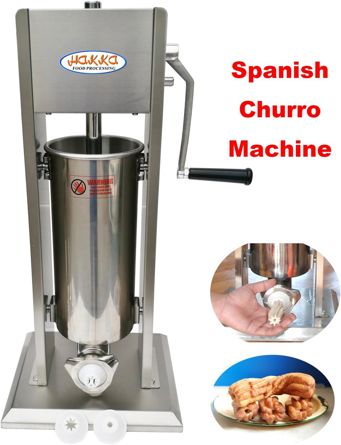 15LB/7L Hakka 2 in 1 Sausage Stuffer and Spanish Churro Maker Machines