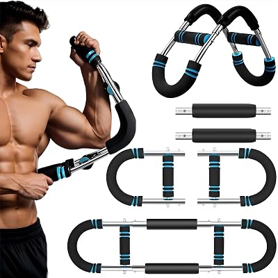Brusttrainer Männer,Twister Armtrainer (40BL-110BL/18KG-50KG) 6 Stufen Einstellen Verstellbarer Brust Trainingsgerät Unterarmtrainer