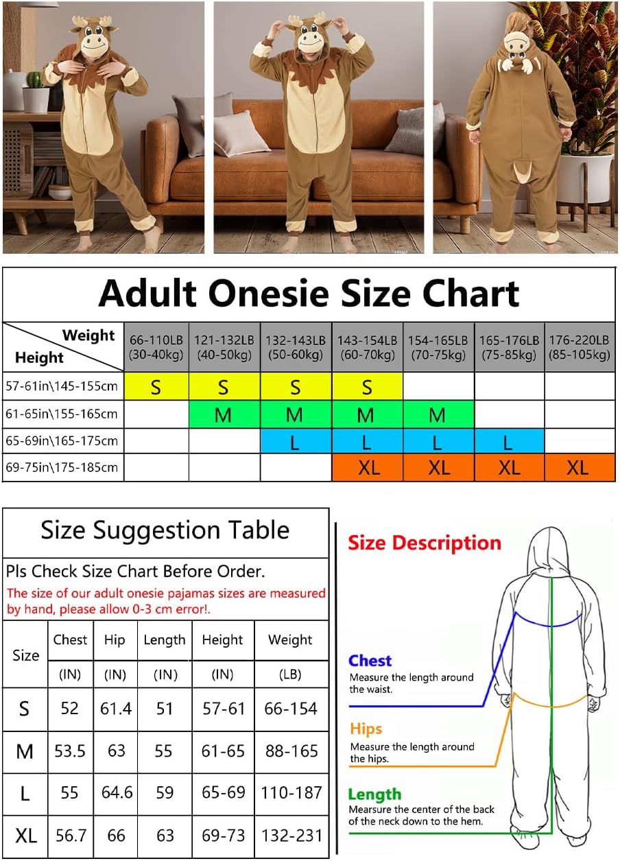 ANACOSPLAYONE Adult Onesie Cosplay Costume Cosplay Halloween Christmas Pajamas Women Men - Image 5