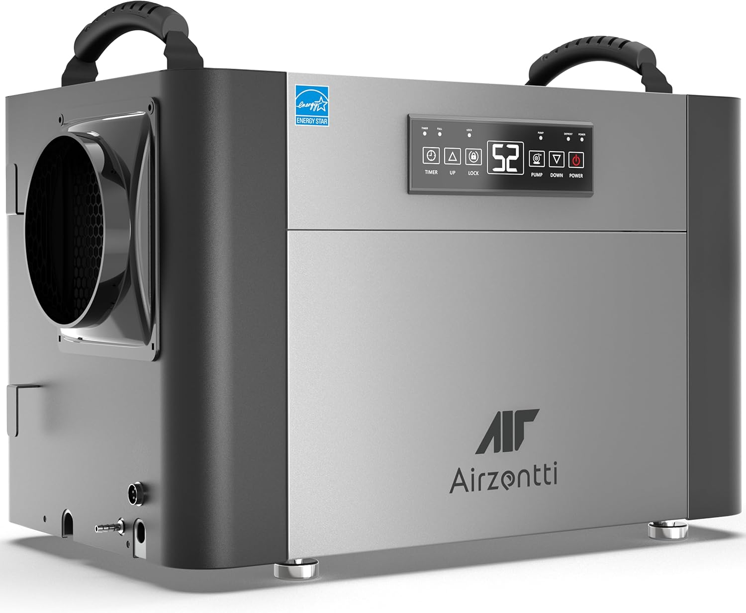 155 Pints Commercial Dehumidifier for Basement with Pump and Drain Hose, Large Space Dehumidifier for Crawl Space, Attic, Garage, Home, Industrial, Water Damage, Auto Defrost, Energy Star