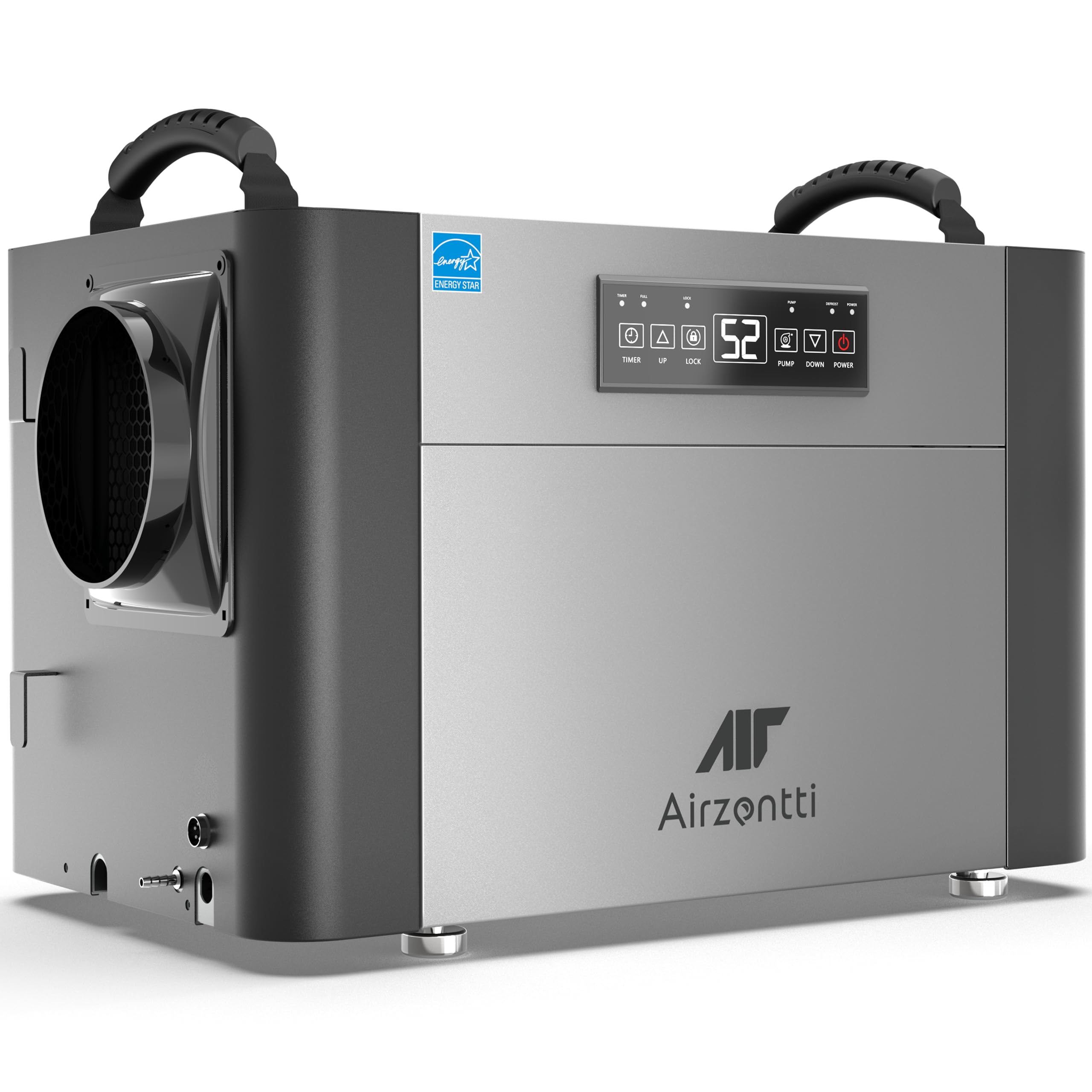 155 Pints Commercial Dehumidifier for Basement with Pump and Drai...