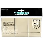 TitanShield Premium Card Sleeves | Compatible with Pokemon, One Piece, Lorcana, Flesh & Blood, & Magic The Gathering MTG | (150 Sleeves - Standard) (1, Ivory, Standard | 66x91mm)
