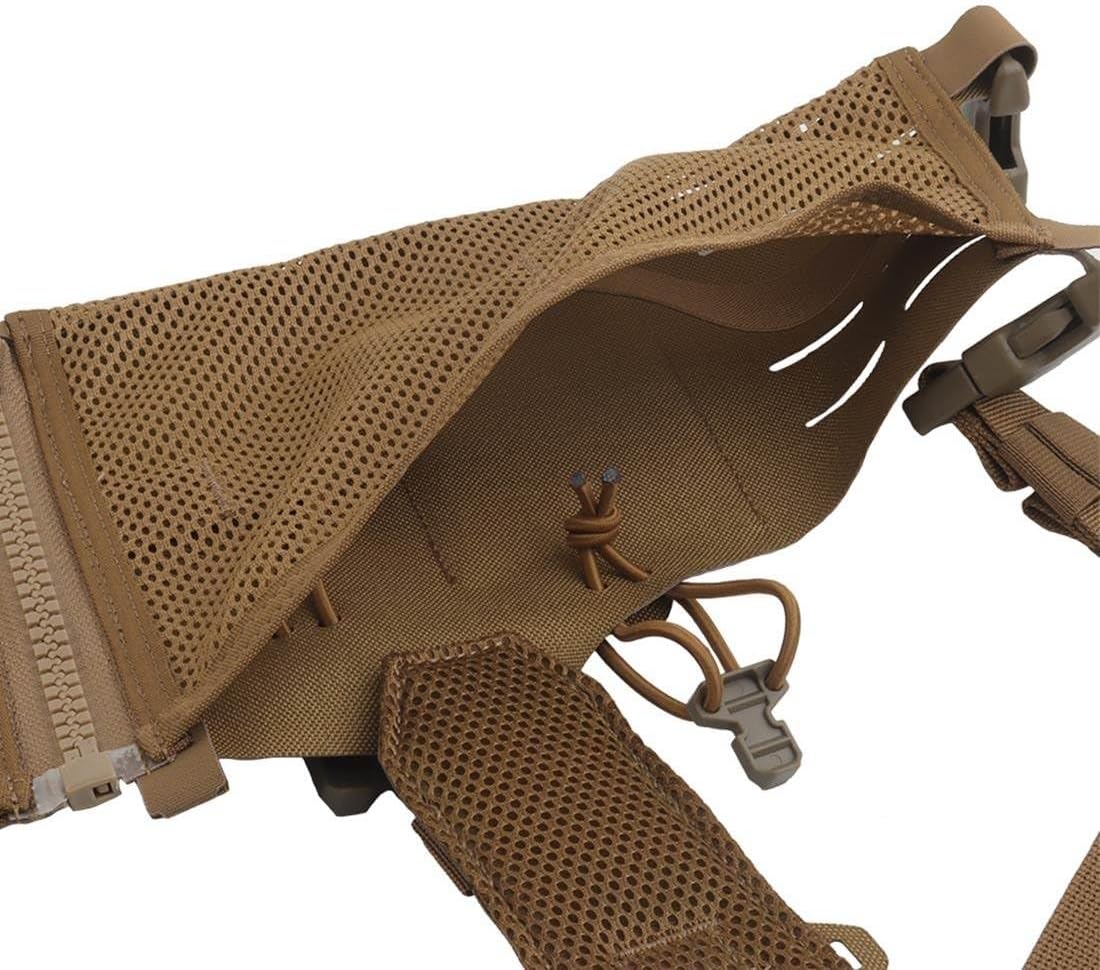 Tactical Chest Rig Lightweight MOLLE Vest, Adjustable Open Chest Rig with Pouches for Airsoft CS Games Outdoor