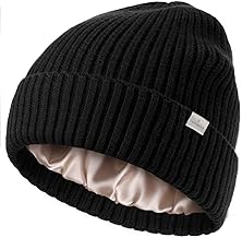 YANIBEST Winter Hats for Women Satin Lined Beanie for Cold Weather Beanie Hat for Women Men Winter Warm Knit Hats