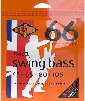 ROTOSOUND FBA Strings for Electric Bass Swing 66 Sets 4-str. RS66EL EX-Long Scale Stainless Standard 45-105