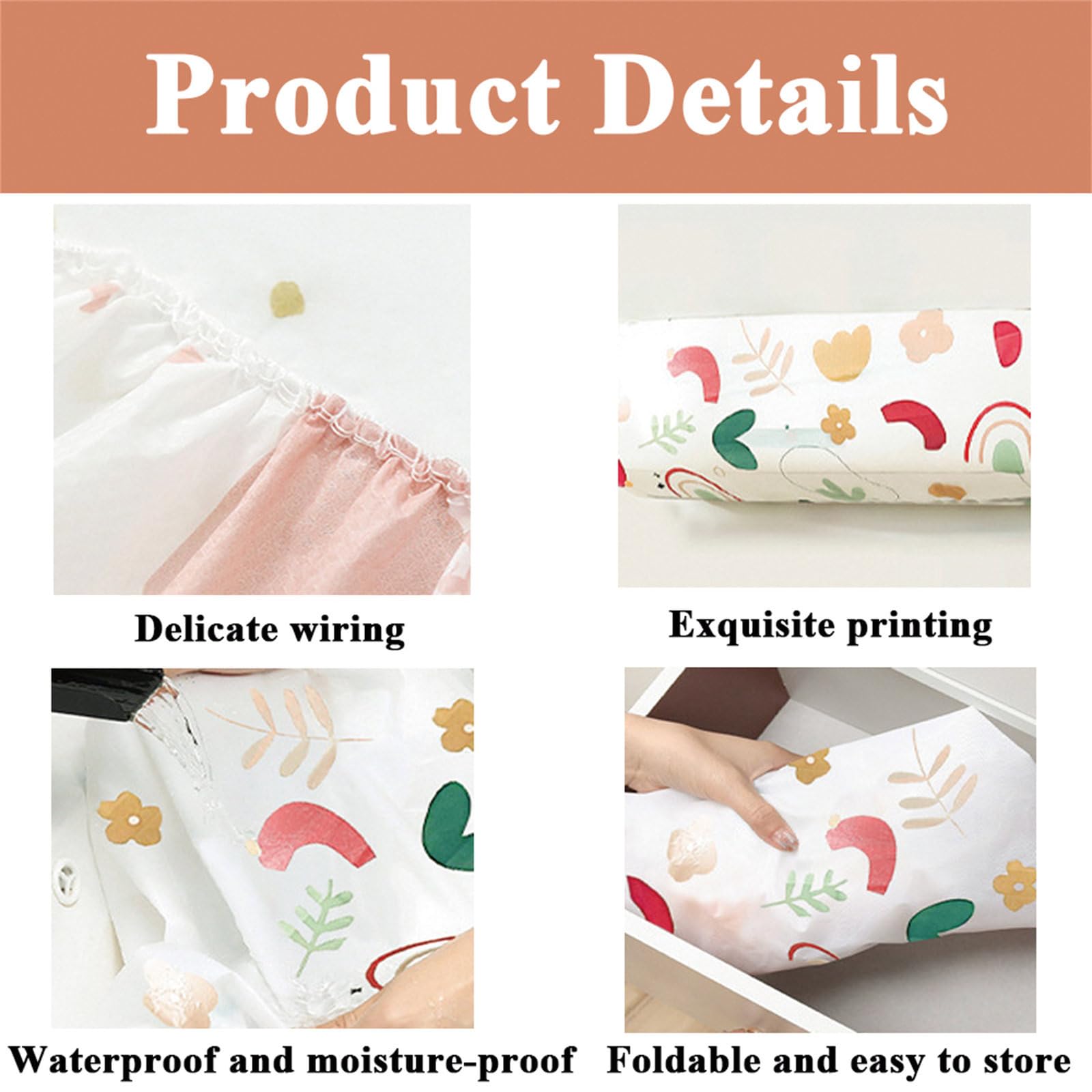 Housse De Protection Pour Climatiseur Mural - Taille Ajustable 80-103cm, 100% Polyester, Anti-poussière Et Décoration Murale (Beige)