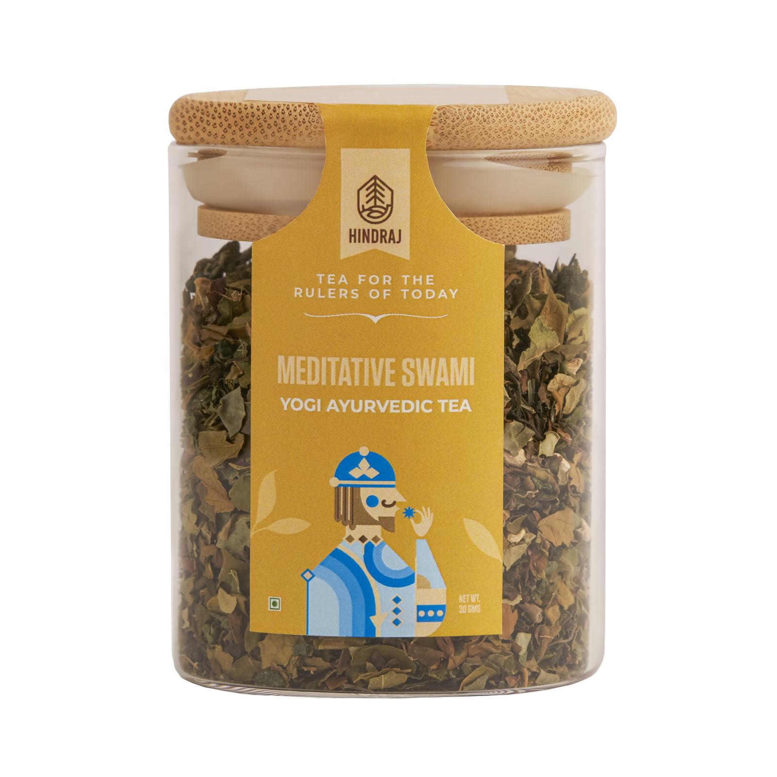 Meditative Swami Yogi Ayurvedic Herbal Loose Tea 30 g Chai Inspired Blend Helps with Immunity, Digestion & Fatigue Natural & Caffeine-Free