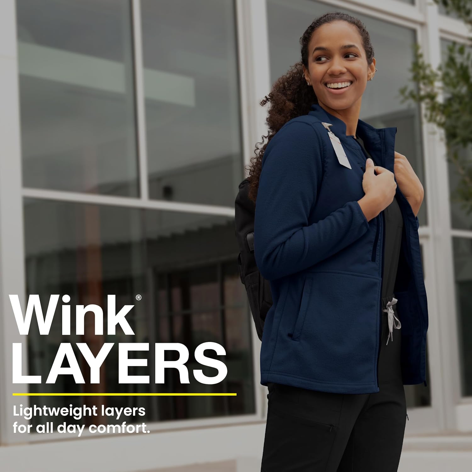 WonderWink womens Fleece Full-zip Jacket - Image 3