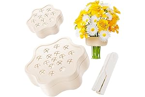 2 PC Silicone Spiral Ikebana Stem Holder with Flower Stripper