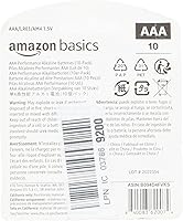 Vista 8 de Yaxa Basics Paquete de 10 pilas alcalinas AAA de alto rendimiento, 1.5 voltios, 10 años de vida útil