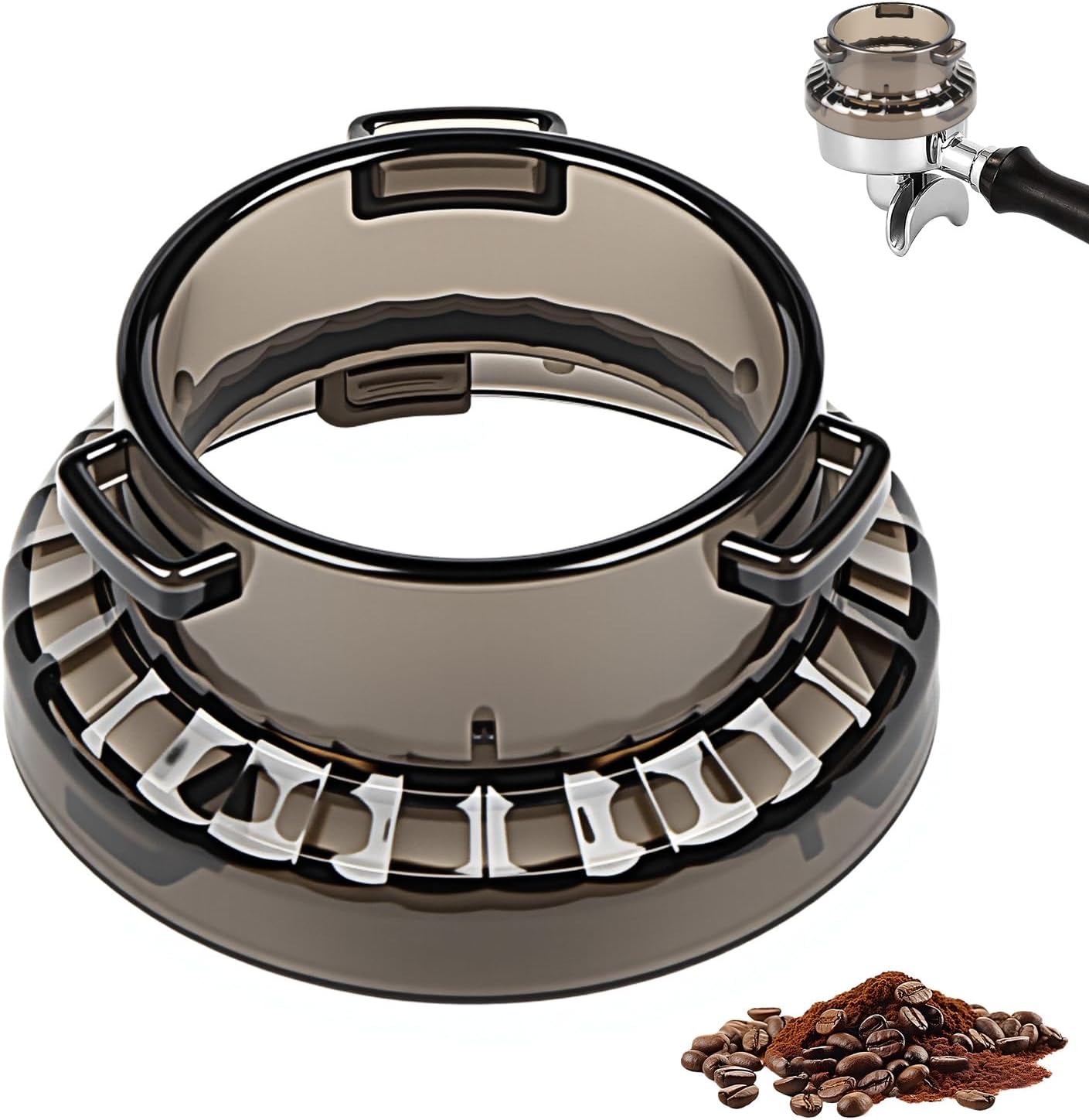 54mm Dosing Funnel Coffee for Sage Machine Accessory Precise Espresso Dosing Ring Leak-Proof Accessory for Barista for Portafilters Gift Coffee Lovers Home Office Prevents Grounds Spill Easy Clean Use