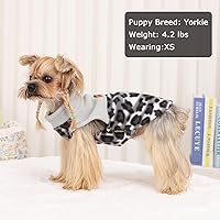 Vista 39 de Suéteres para perros pequeños, niño y niña, suéter a cuadros para cachorros, chaleco de ropa de forro polar, suéter elástico para perritos, ropa