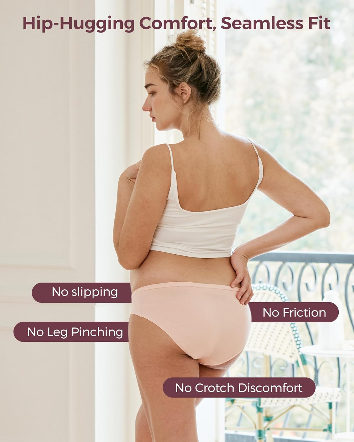 Momcozy Maternity Underwear for Women | Pregnancy Postpartum Panties | Under the Bump Bikinis | One Size - Image 3