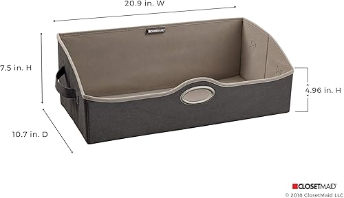 Miniatura 4 de ClosetMaid 31493 - Contenedor de tela grande, color marrón