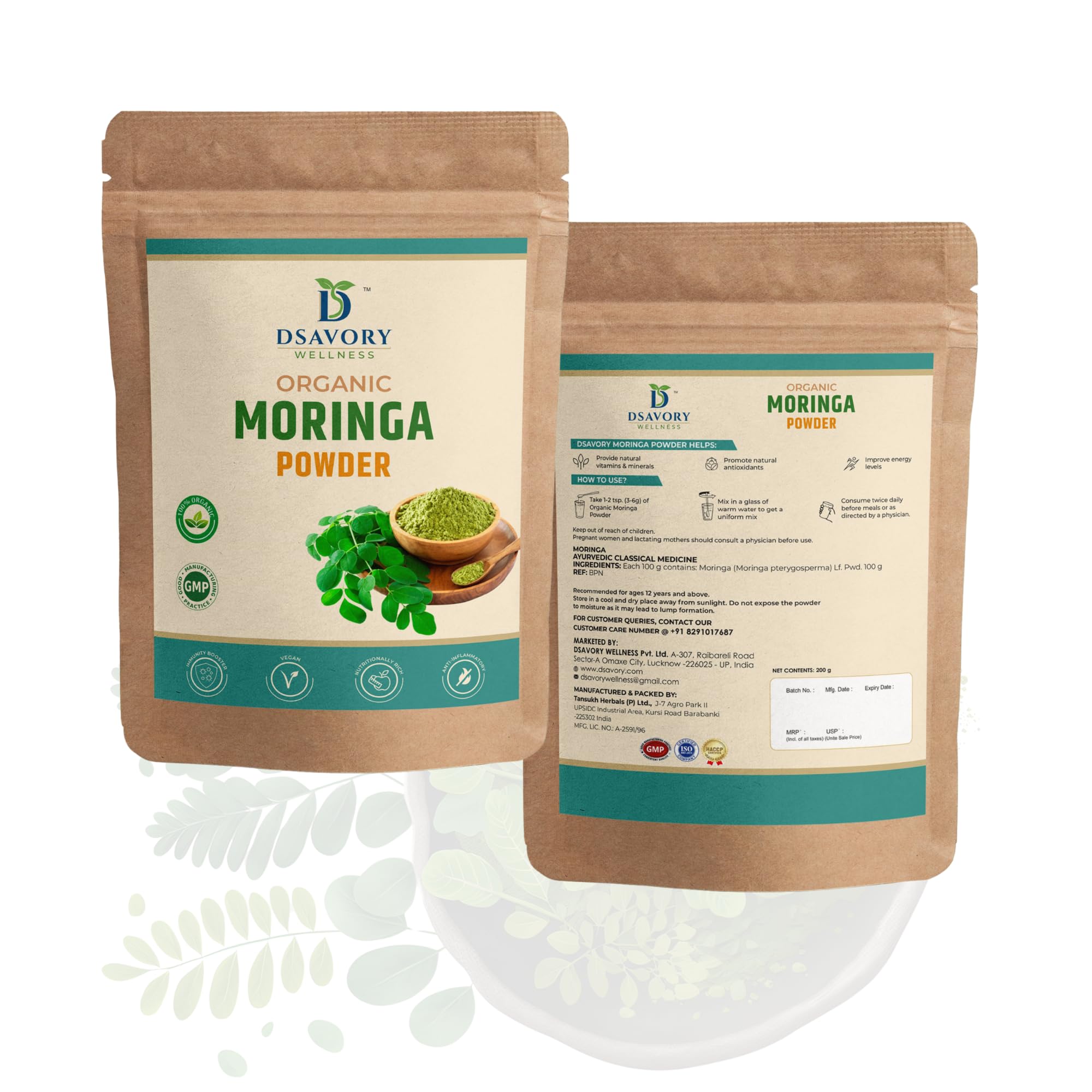 Moringa Powder – 200gm | 100% Natural Ayurvedic Superfood | Rich in Antioxidants, Vitamins & Minerals | Supports Immunity, Energy & Daily Nutrition — Amazon image 8