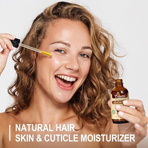 Miniatura 3 de Aceite de jojoba de 4 onzas (verificado por EWG) Aceite de jojoba 100% puro prensado en frío para cara, cabello, uñas y piel, sin refinar y sin