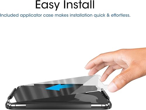 Miniatura 4 de TechMatte Protector de pantalla de vidrio para iPhone 11 Pro, iPhone XS/X con bandeja de fácil instalación, vidrio templado, paquete de 3