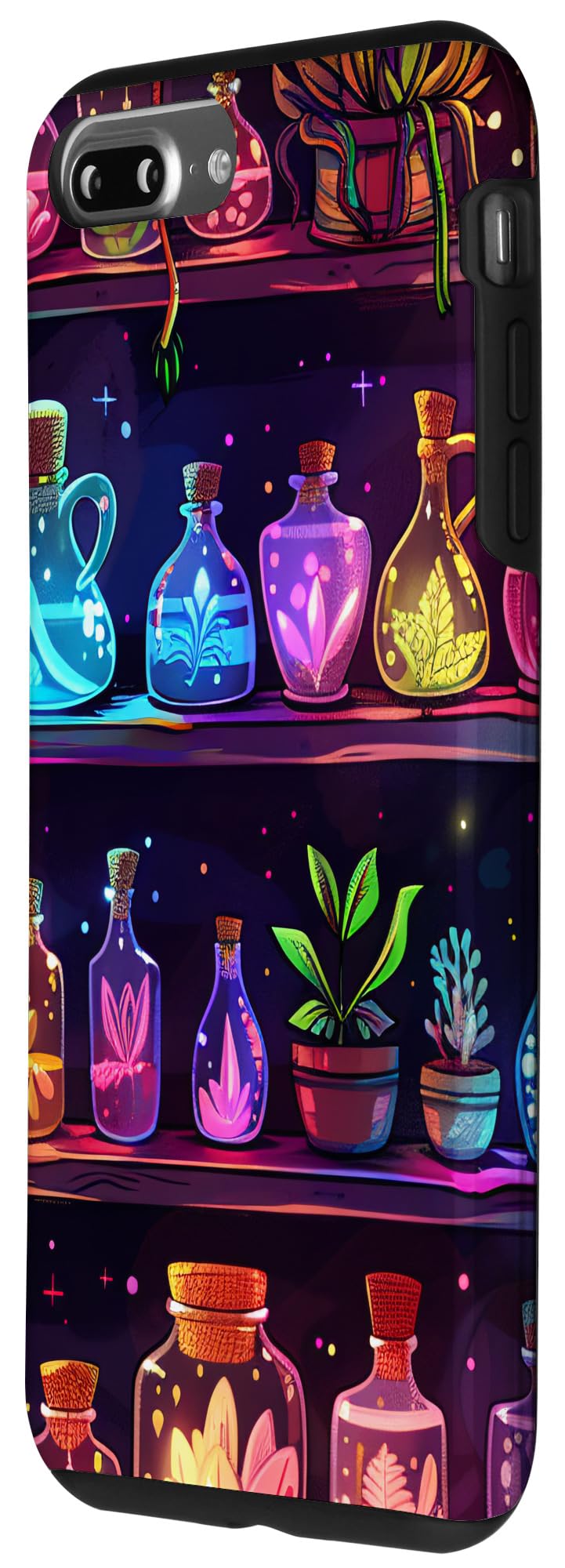 iPhone 7 Plus/8 Plus Plants Glowing Shelves Potion Bottles Colorful Men Women Case - Image 2