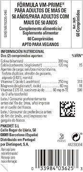 Solgar Formula VM-Prime for Adults 50 Plus Tablets - Pack of 60 - for Daily Health and Wellbeing - Smaller Easier-to-Swallow Tablets -Vegan and Gluten Free