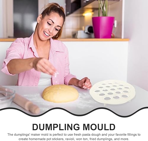 Miniatura 2 de UPKOCH Tortillas de harina, 1 juego de ravioles para hacer albóndigas, pelmeni, moldes para albóndigas, máquina de bolas de masa con cuchara de