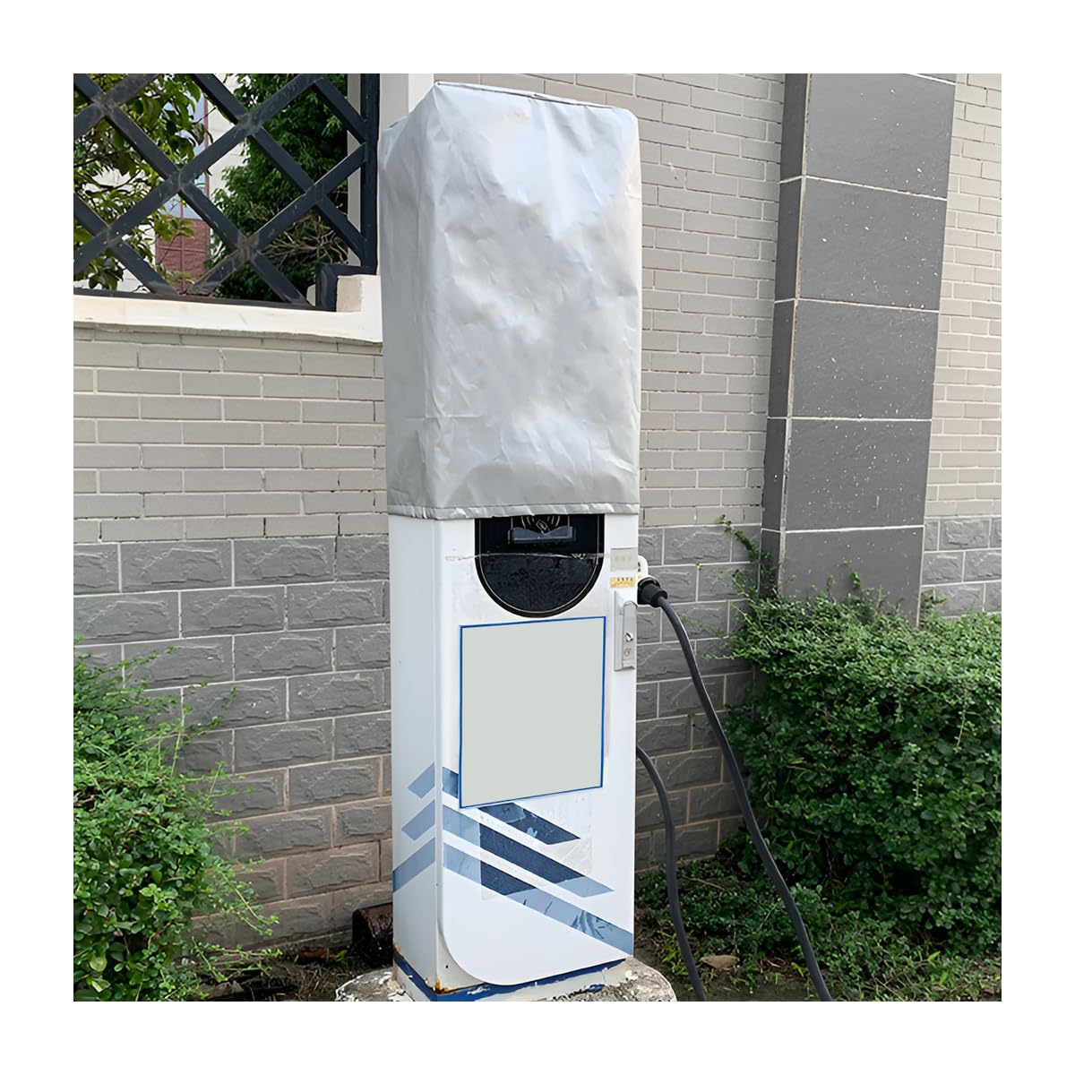 Toit Protection Station Charge Voiture Électrique 70x35x25cm - Housse Étanché Anti-Poussière