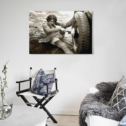 Miniatura 5 de Una fotografía del estudio Biederer en la década de 1930, pinturas de garaje para decoración de pared, lienzo, impresiones artísticas para