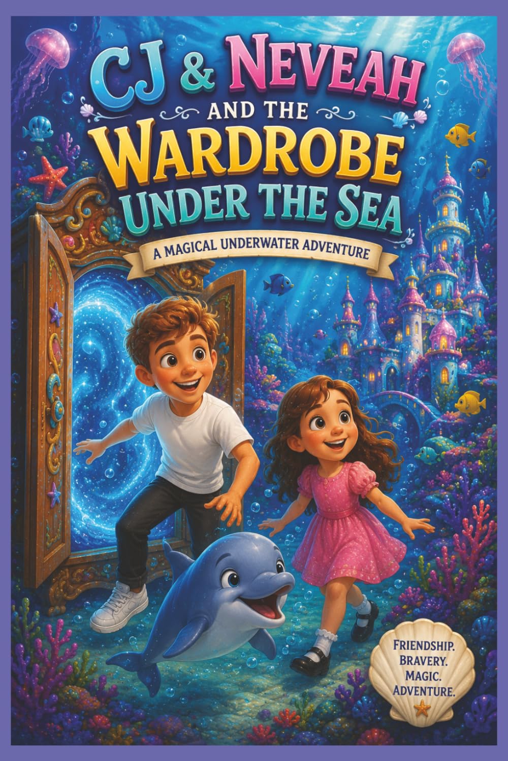 CJ And Nevaeh, And The Wardrobe Under The Sea,: A Magical Underwater Adventure (The Magic Wardrobe)