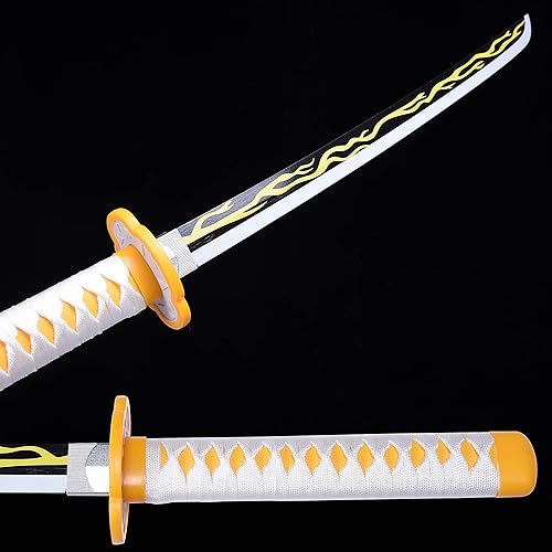 Miniatura 6 de ziqing Espada para cosplay de Demon Slayer hecha a mano, Katana de 31 pulgadas con múltiples estilos para elegir