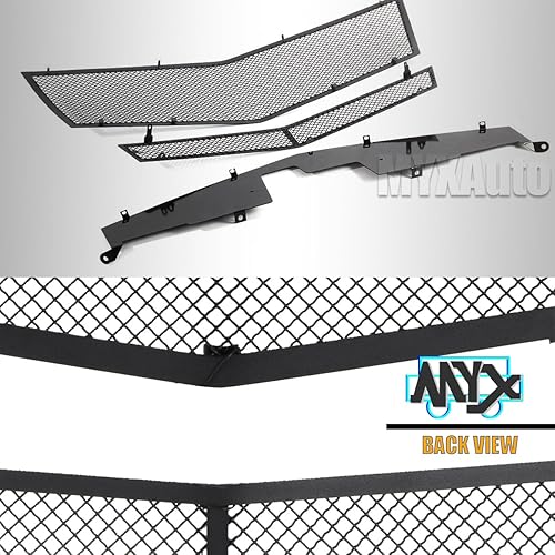 Miniatura 10 de Parrilla delantera compatible con Cadillac CTS 2008-2013 y 11-14 CTS Coupé de acero inoxidable cromado de malla combinada (no para CTS-V Coupe, no