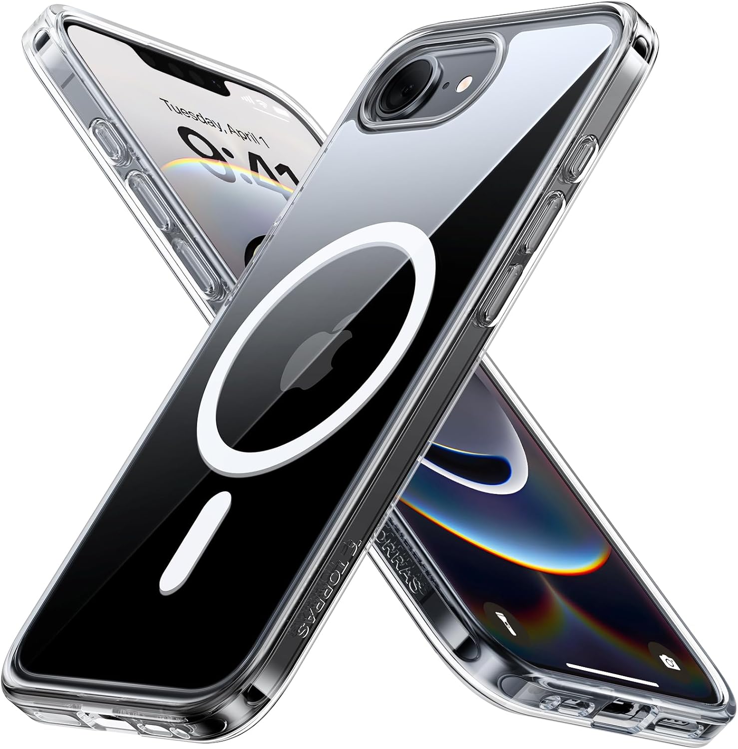 TORRAS Magnetic Shockproof for iPhone 17 case with Camera Control, [12FT Military Grade Drop Protection][Fit for MagSafe], Slim Translucent Anti-Fingerprint & Soft Touch Case for iPhone 17, Black