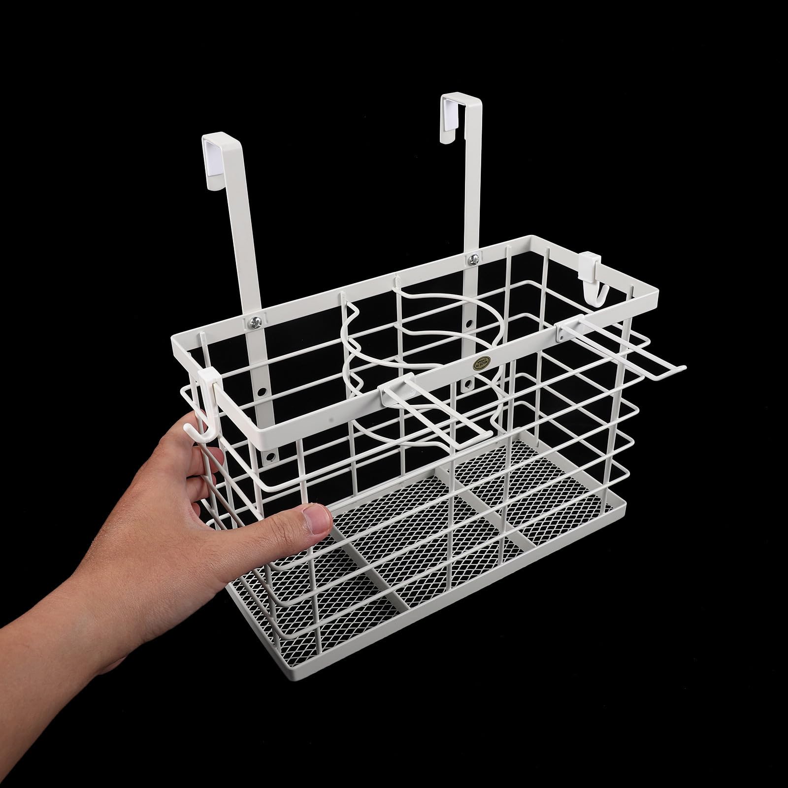 Hemobllo Organizador de Secador de Pelo y Planchas, Metal, 3 Compartimentos