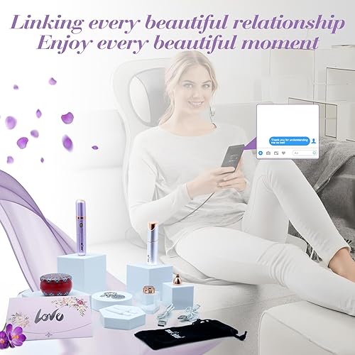 Miniatura 7 de Depiladora eléctrica de belleza+removedor de vello facial para mujeres, juego de regalo de dispositivo de depilación, sistema de depilación