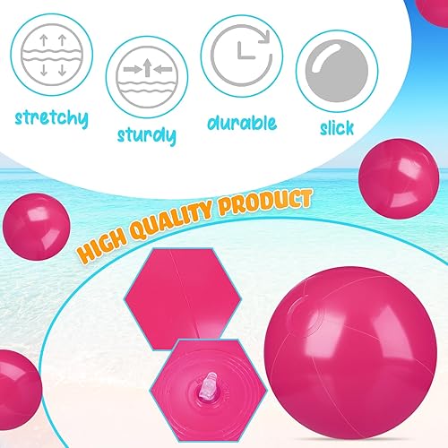 Miniatura 6 de Raiten 12 bolas de playa inflables de playa, bola inflable grande flotante para piscina, recuerdos de fiesta al aire libre, suministros de fiesta de