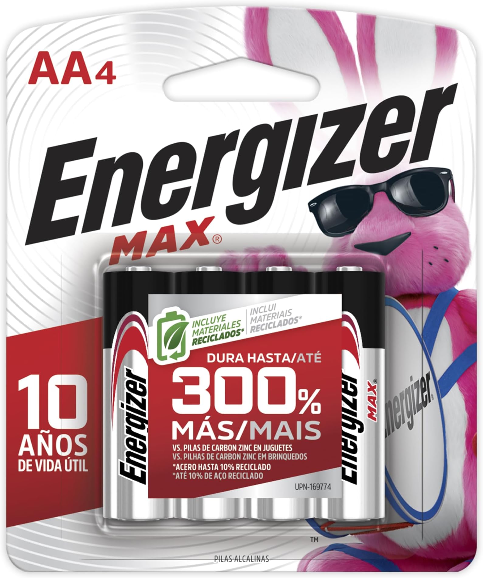 MAX AA Batteries (4 Pack), Double A Alkaline Batteries