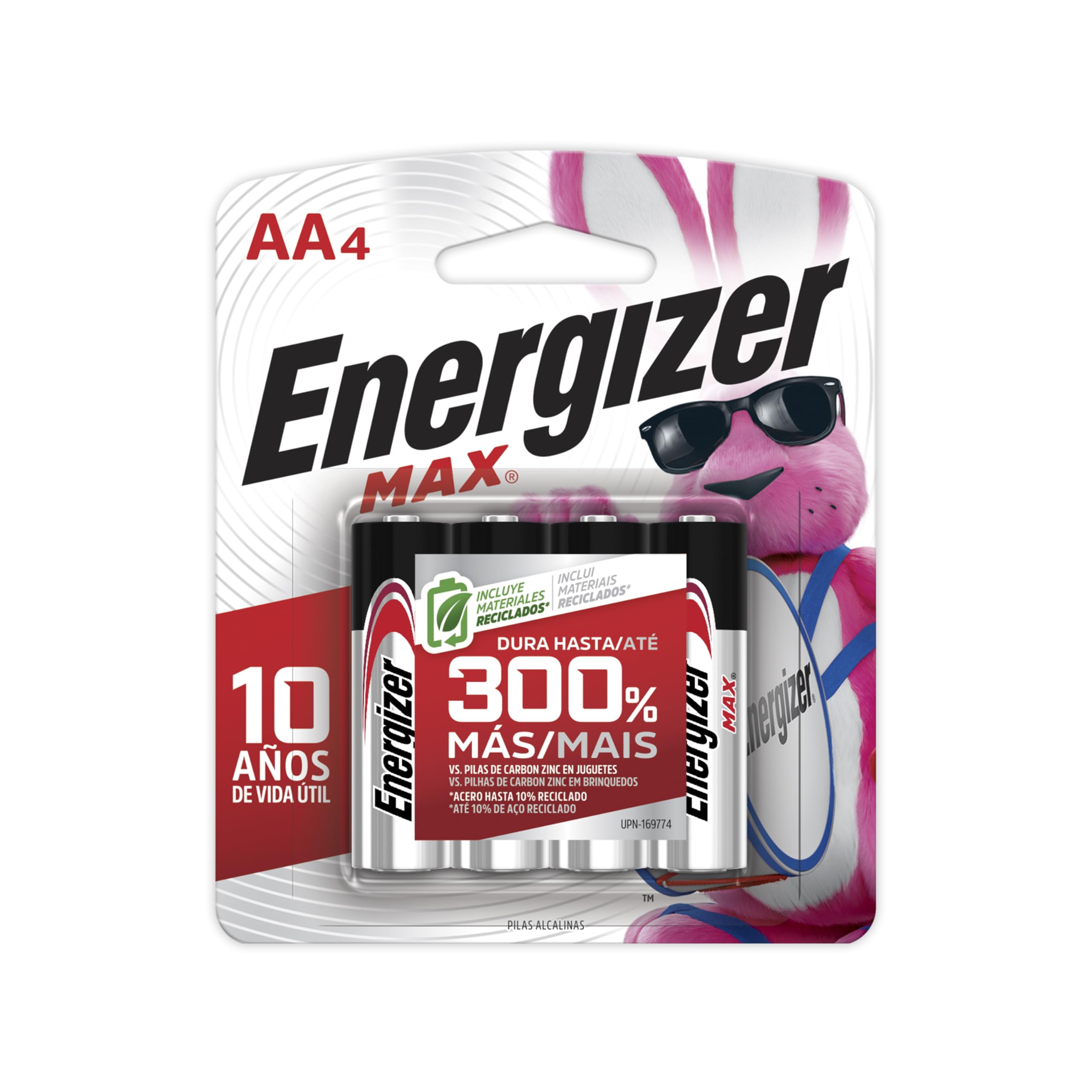 Energizer MAX AA Batteries (4 Pack), Double A Alkaline Batteries