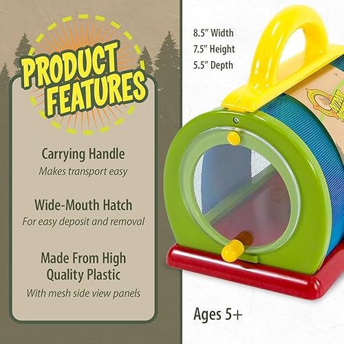 Miniatura 3 de ToySmith Descubrimiento al aire libre estuche de criadero atrapasinsectos e insectos para niños y niñas de todas las edades