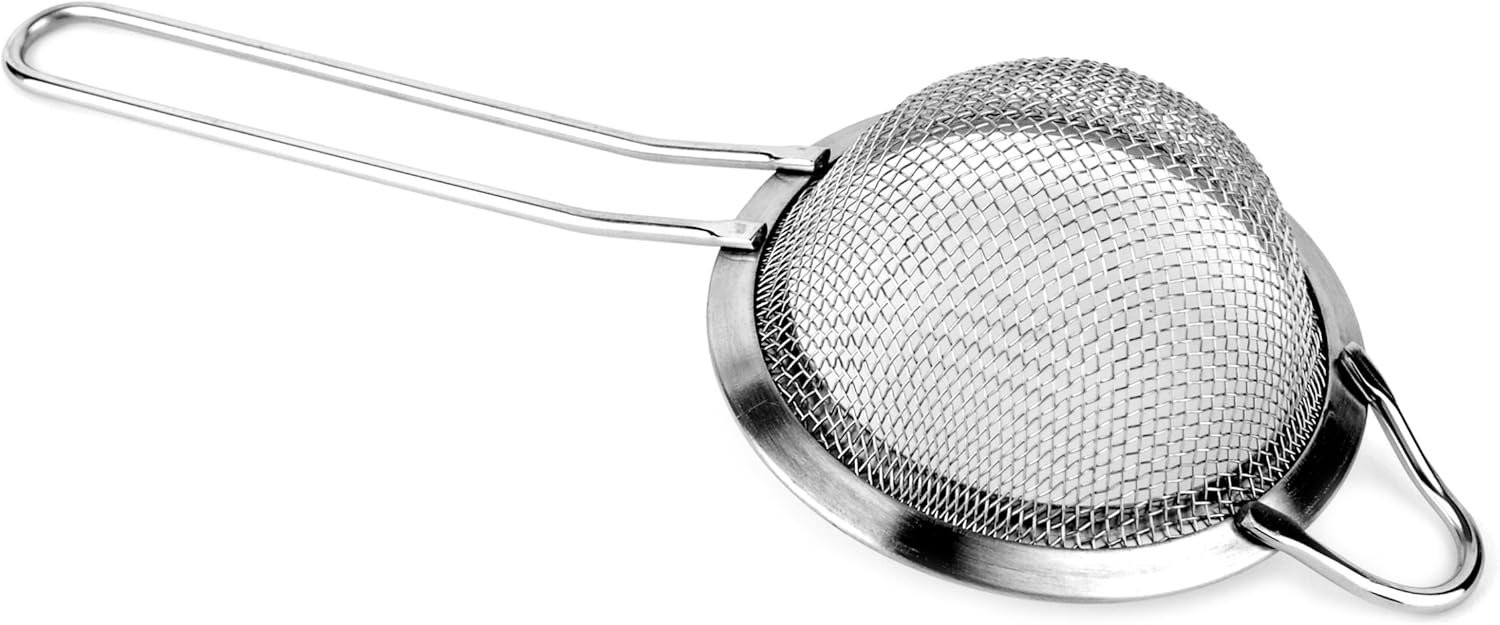 Roscan Stainless Steel Loop Handle Strainer, 3Inch Food