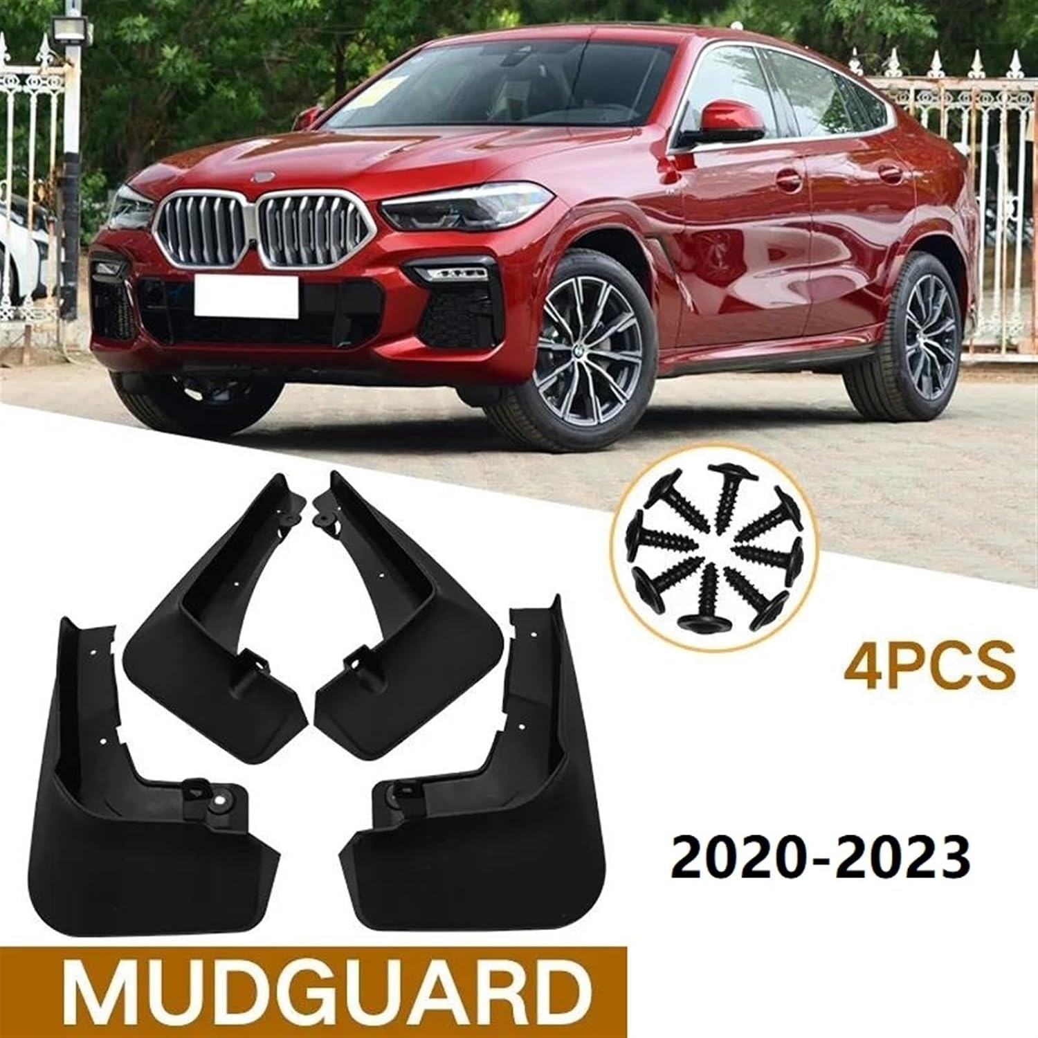 車 マッドフラップ X6用 G06用 2020 2021 2022 2023 2024用マッドフラップ マッドガード スプラッシュガ